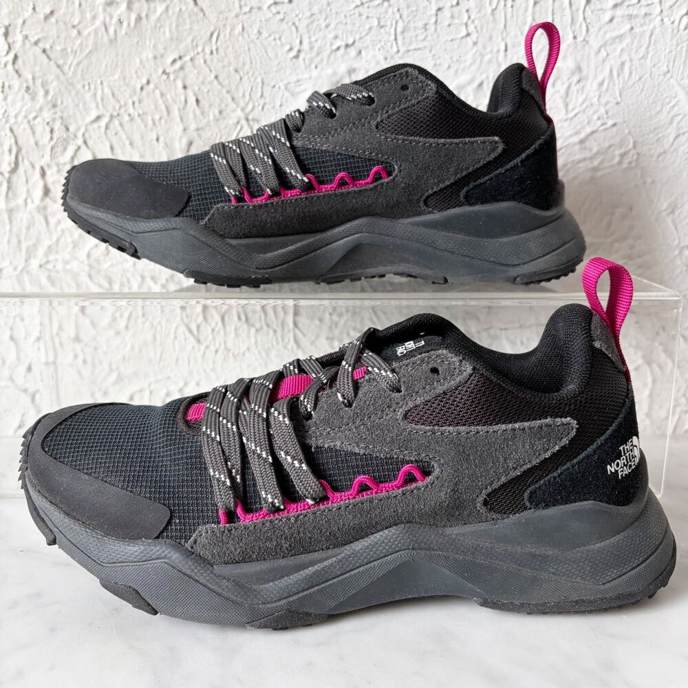 The North Face Taraval Spirit Sneakers Women's Size 5.5 Black/Asphalt Grey/Pink